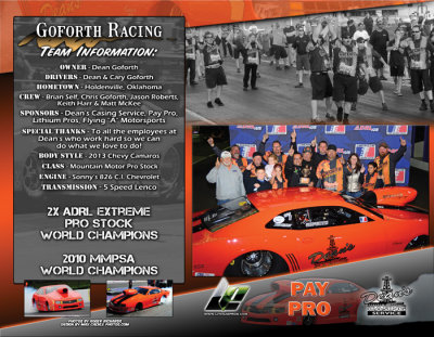 Goforth Racing 2014 Pro Stock