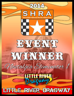 SHRA 2014 Event Winner Plaque
