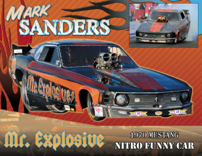 Mark Sanders Mr. Explosive Nostalgia Funny Car