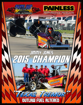 2015 Outlaw Fuel Altered Champion Plaque