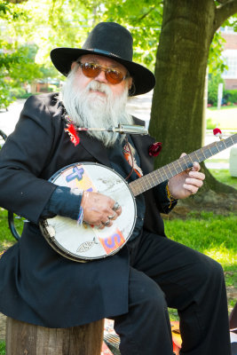 Banjo Player at the Falls Church Farmers Market