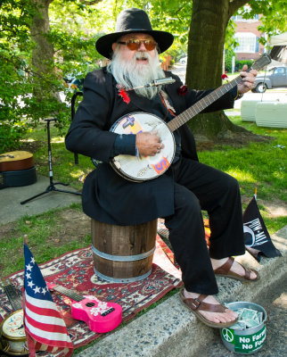 Banjo Player at the Falls Church Farmers Market