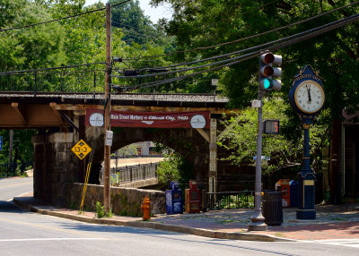 Looking down Main Street, Ellicott City, MD