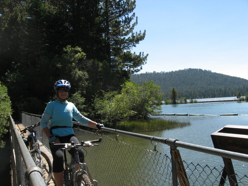 Cathy at FLL dam