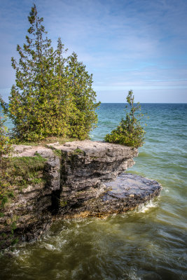 Cave Point on Lake Michigan