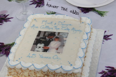 Against the Odds, cutting a cake again after 45 years