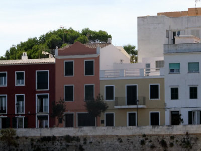 Mahon houses from the boat