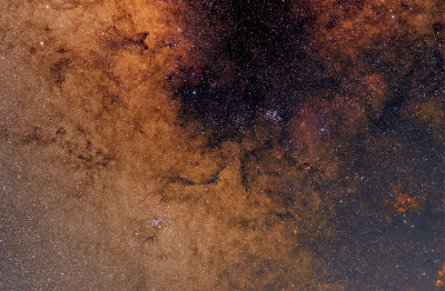 M6 and M7 Region Near The Milky Way Center