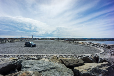 Sur le quai de Pointe-au-Père (Québec)