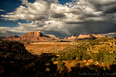 Mt. Kinesava and the Departing Storm