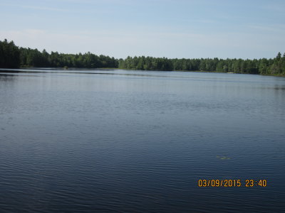 View of Rat Lake from island