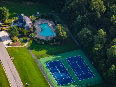 Neighborhood Pool and Tennis Court