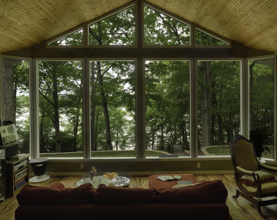 The comfortable sun room