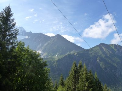 Zicht op Mont Blanc Massief