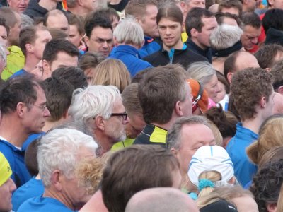 Bij de start Sylvestercross Soest