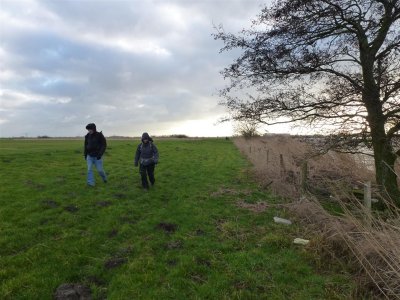 De dijk langs het Zwarte Water