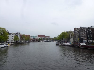 Zicht op Amstel en Stopera