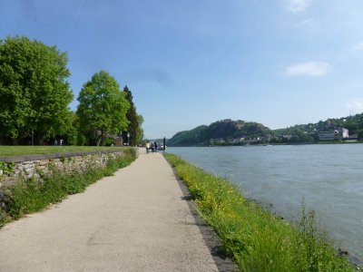 Koblenz, langs de Rijn