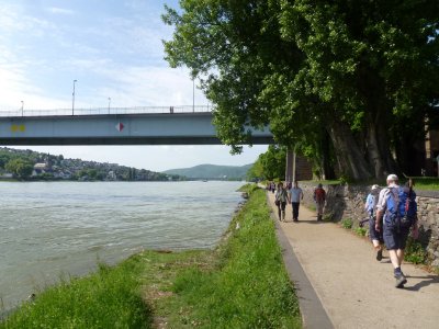 Koblenz, langs de Rijn
