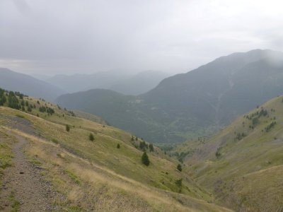 afdaling col de la  Colombiere