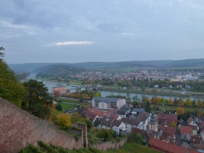 Uitzicht bij Burgterrasse Clingenburg