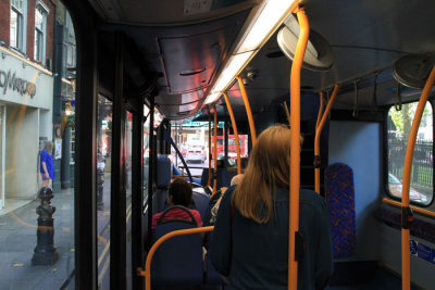 Riding London bus