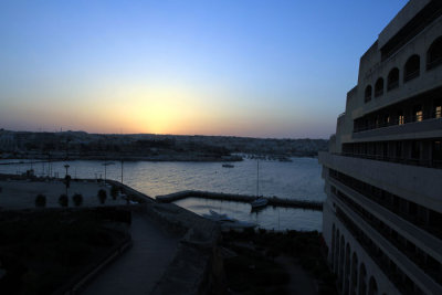 Sunset from Malta hotel