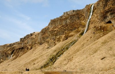  Two Waterfalls Near Seljalandsfoss  