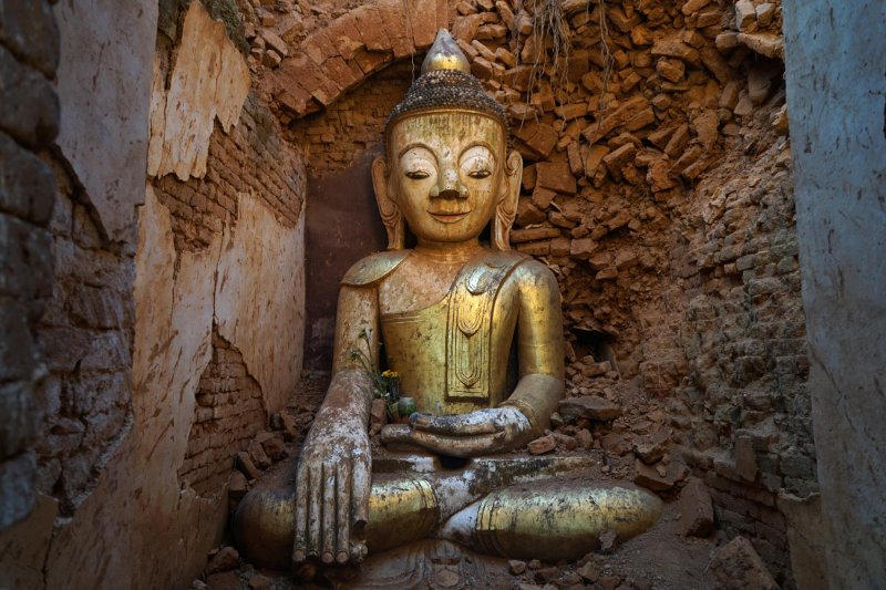 Inside of Ruined Temple
