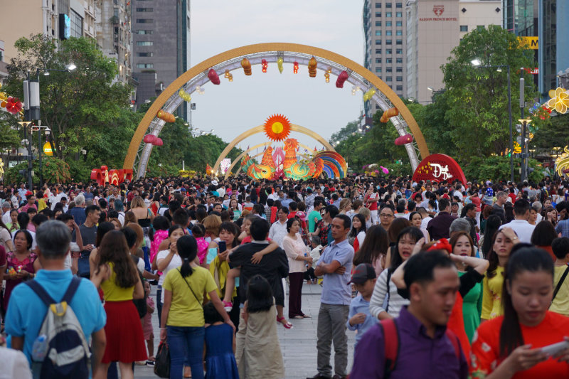 Flower Festival on Nyuen Hue Street