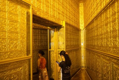 Inside Stupa, fully gilded