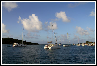 Boats Moored in the Bitter End