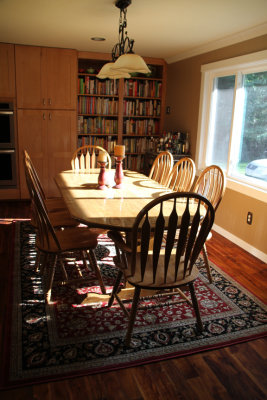 Kitchen Table Better with Rug