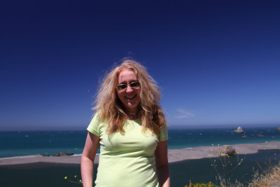 Rochelle Frizzing by the Ocean