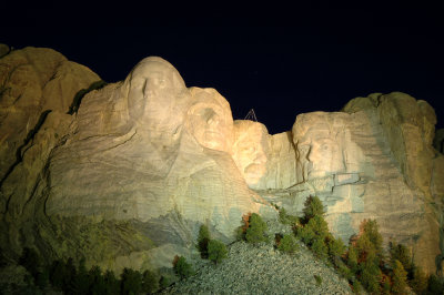 Mount Rushmore Night Display
