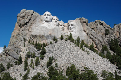 Mount Rushmore with Repairs