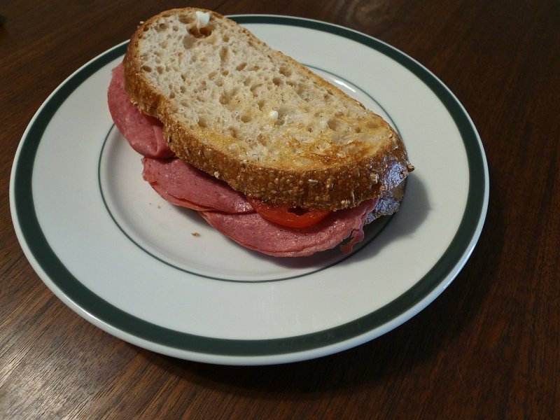 Beef and Tomato Sandwich