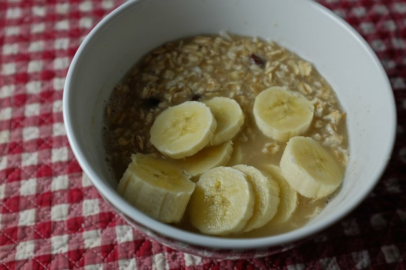 Gruau avec bananes