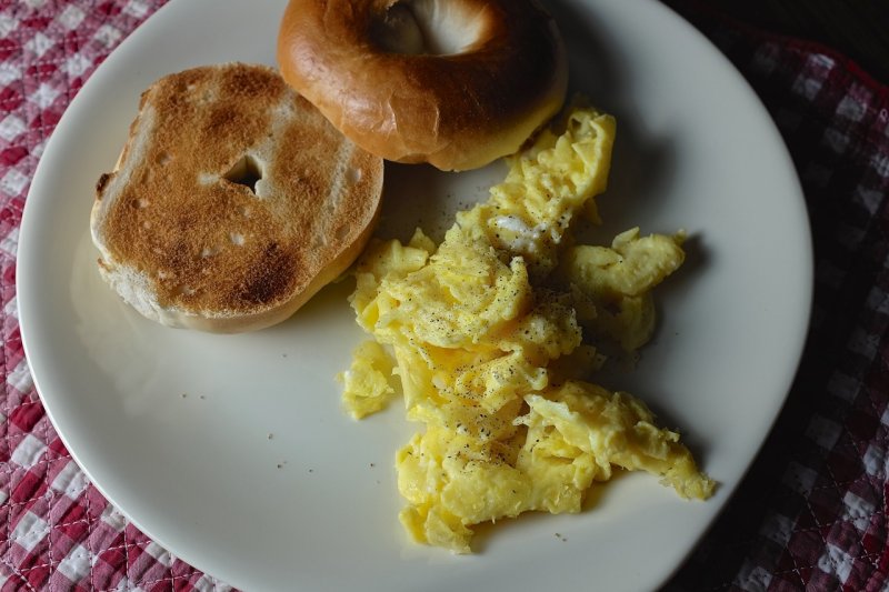 Eggs and Bagel