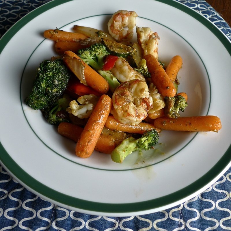 Shrimp and Carrot Stir-fry