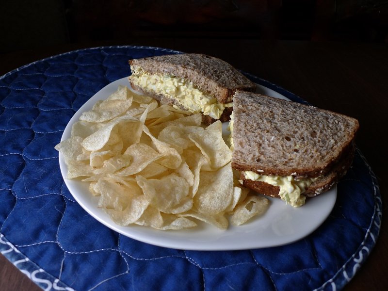 Egg Salad and Chips