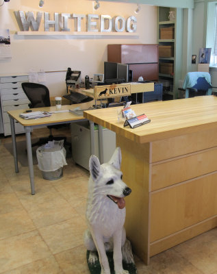 front counter, service managers' desk
