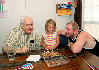 Dad, Kennedy and Marty's Birthday Celebration