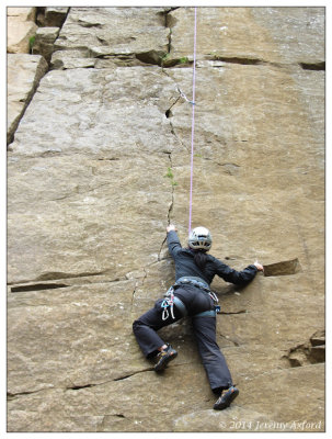 Climbing PeakDistrict YarncliffeQuarry IMG_5709Ants Wall HS 4a - 20140420