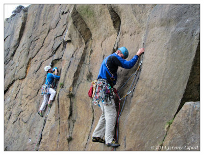 Climbing PeakDistrict MillstoneEdge IMG_5579 Dexterity E1 5b -- CloseShave S4a Forground 20140419