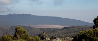 Shira plateau in the distance on day 3.