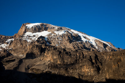 Kili from Barranco camp, after the clouds finally cleared.