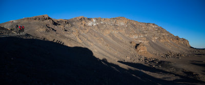 The Uhuru peak ridge as seen from Stella Point.