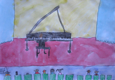 Piano performance, Ryan, age:6