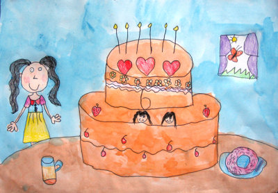 birthday cake, Frankie, age:5.5